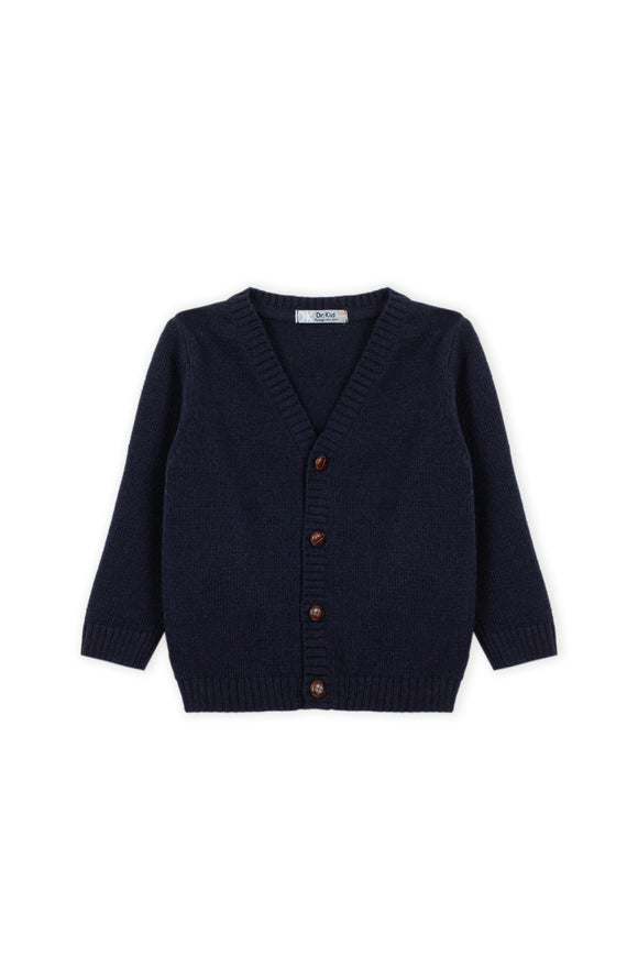Classic Basics Knitted Cardigan – Navy