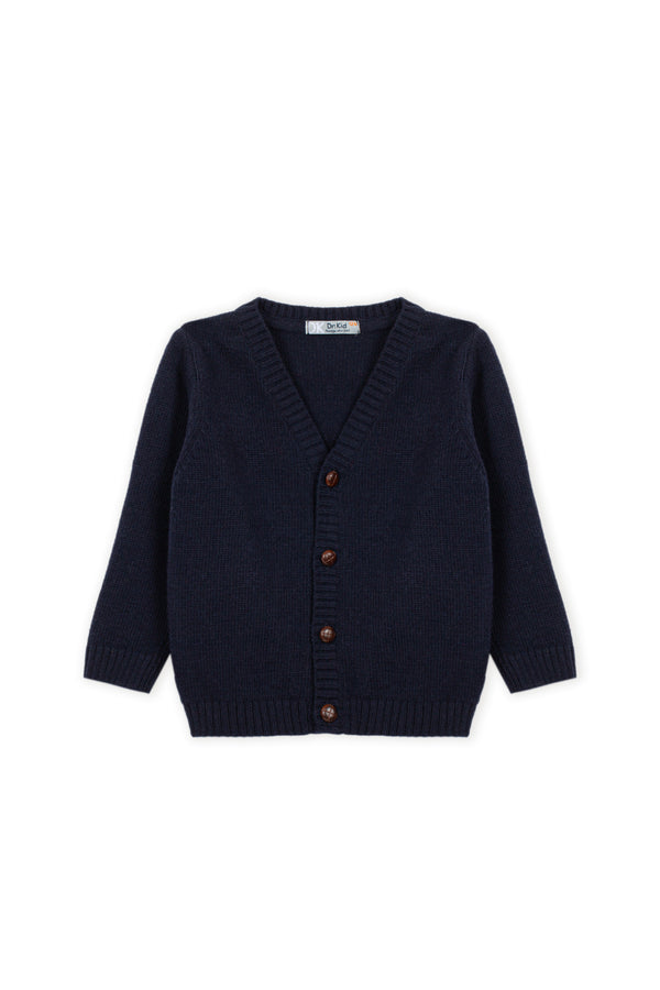 Classic Basics Knitted Cardigan – Navy