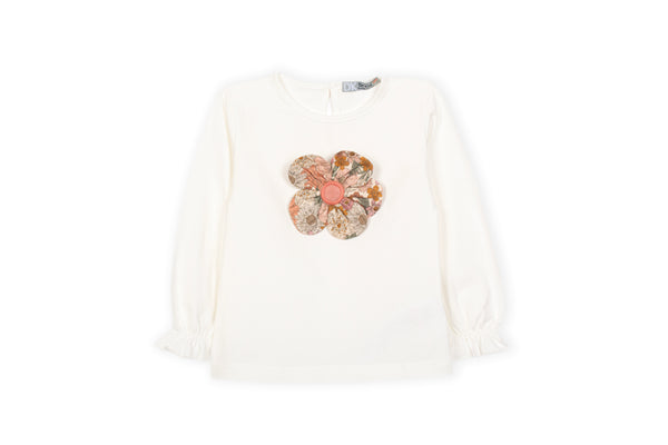 Vintage Floral Detail Sweater – Ivory